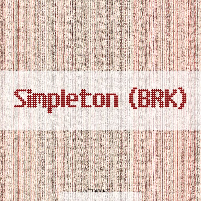 Simpleton (BRK) example
